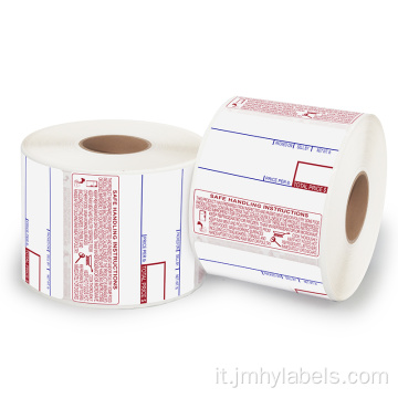 Etichetta del codice a barre di stampa personalizzato adesivi per etichette termiche dirette